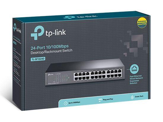 TP-Link TL-SF1024D 24-Port 10/100Mbps Unmanaged Desktop/Rackmount Switch Metalik – E Zezë - 4