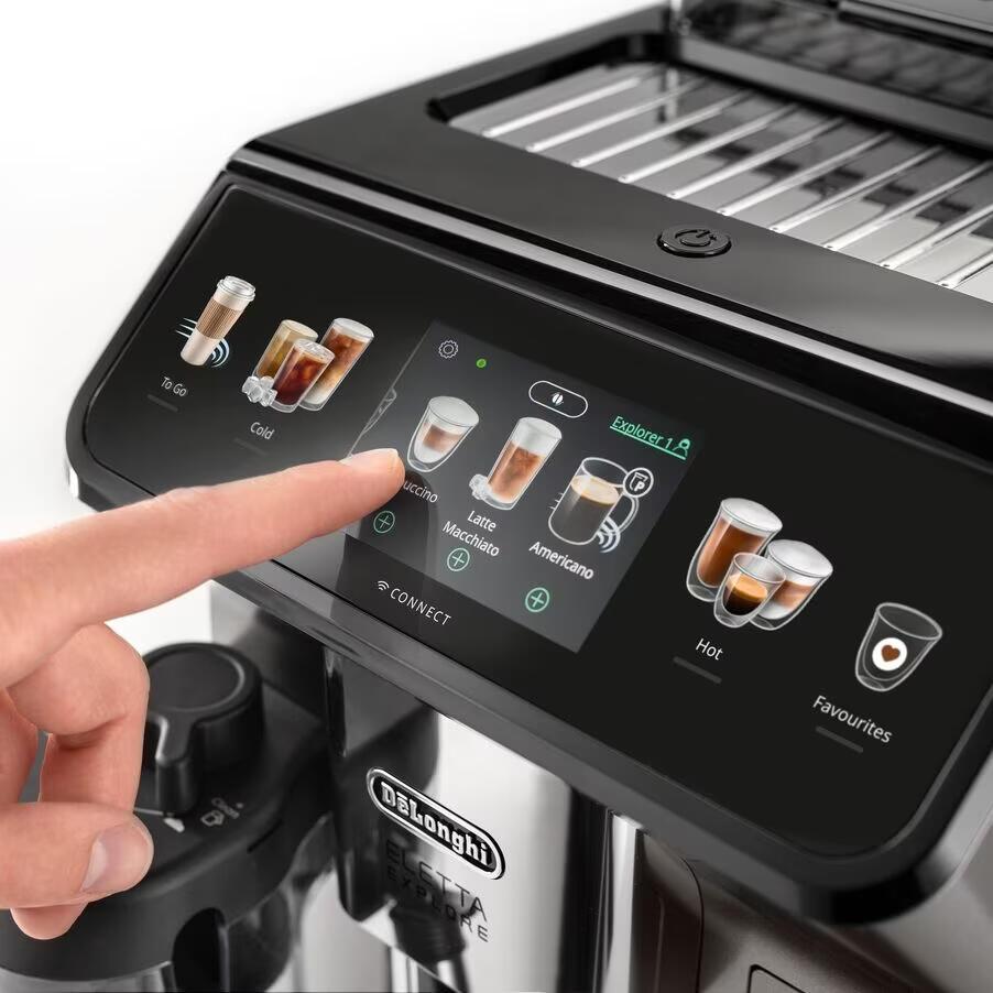 Aparat për kafe De’Longhi Eletta Explore Cold Brew / ECAM450.86.T / Hot & Cold / LatteCrema / 1.8L – Argjend - 4