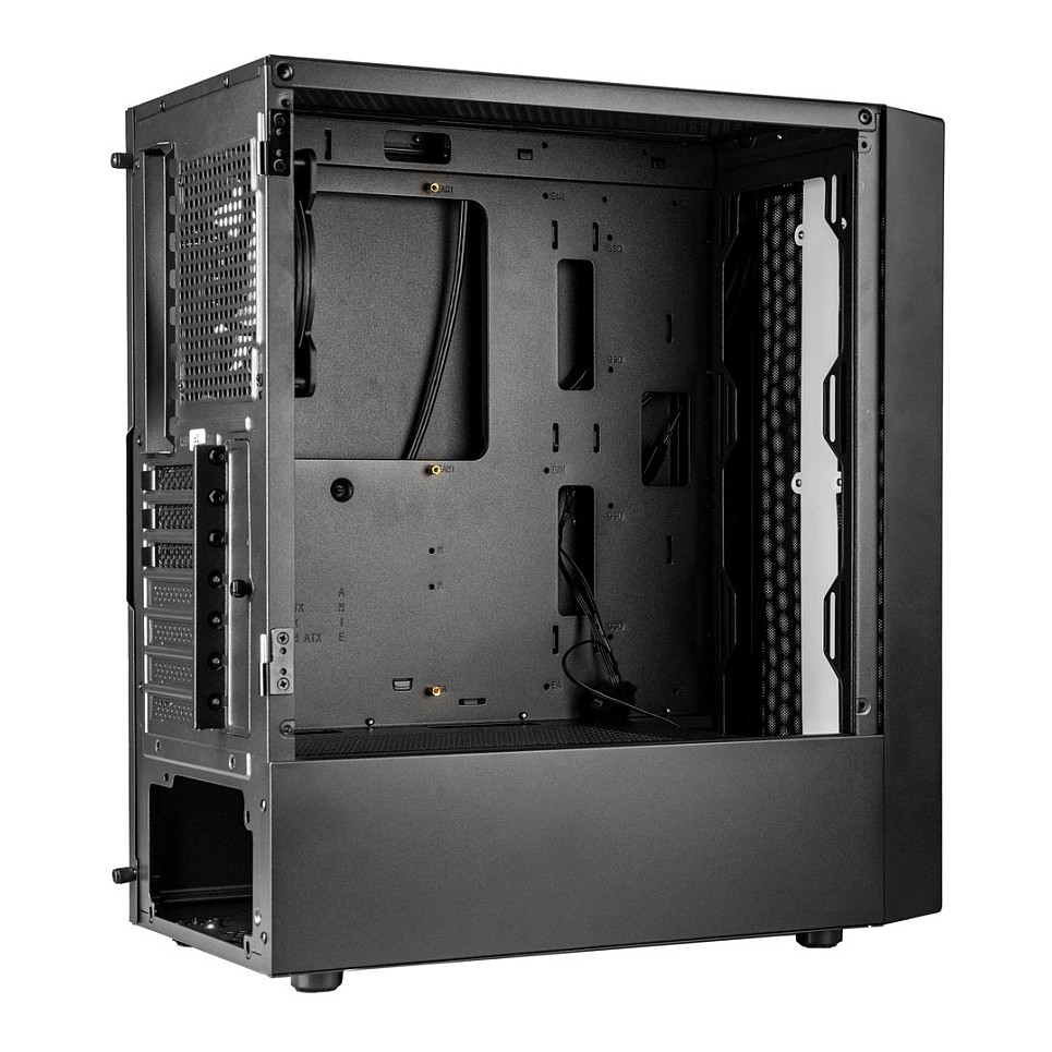 Kasë PC Kolink Inspire K12 ARGB / Midi Tower / ATX / 1x 120mm ARGB/PWM Fan / Tempered Glass - Zezë - 10