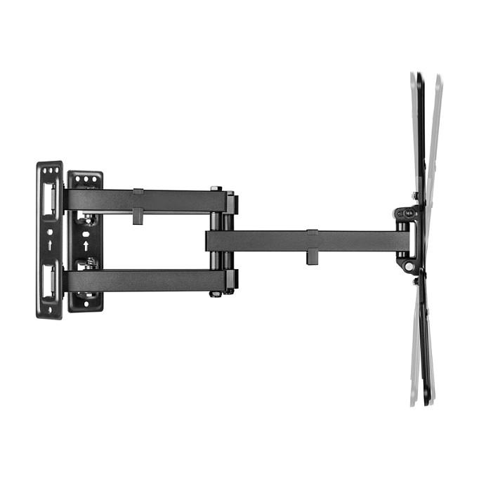 Mbajtëse Muri për TV Equip 650328 / 23"-55" / 45kg / Full Motion / Corner / Tilt -15° deri +2° / Swivel ±45° - Zezë - 4