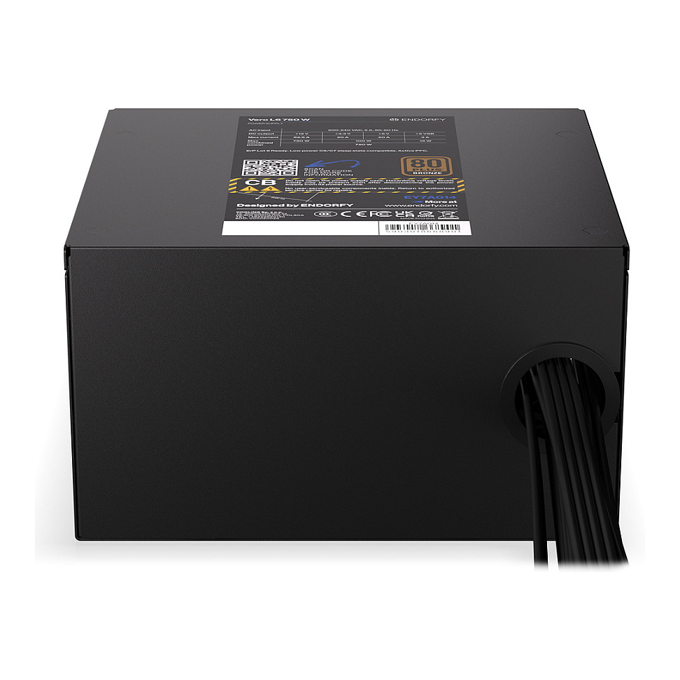 Furnizues Energjie Endorfy Vero L6 / 750W / ATX 3.1 / 80 PLUS Bronze / Non-Modular - Zezë - 12