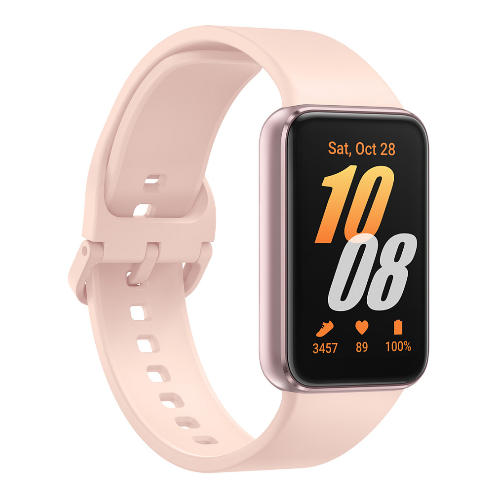 Orë e Mençur Samsung Galaxy Fit3 / AMOLED 1.6" / Bluetooth / 256MB / BioTracker - Pink/Gold - 3