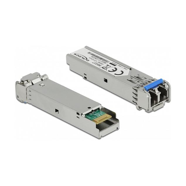 Transceiver SFP DeLOCK 86027, 100Mbps, 100BASE-FX, Multi-Mode, 1310nm, LC Duplex, 2km - Argjend