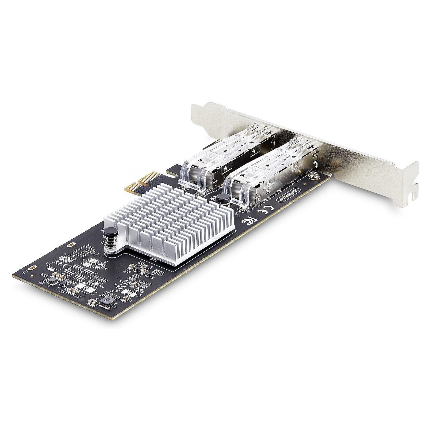 Karta të Rrjetit StarTech.com P021GI-NETWORK-CARD, PCI Express 2.0 x1, 2x Gigabit SFP, 1000Mbps, Intel I350-AM2, Low Profile - 2