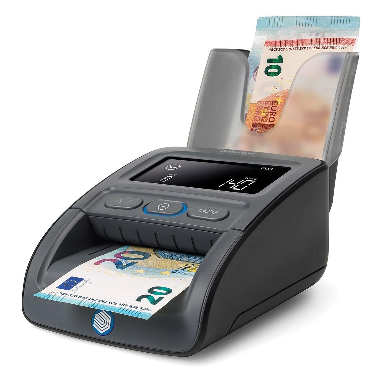 Detektor për Kartëmonedha Safescan 155-S, deri në 7 kontrolle sigurie, LCD 3.8″, Kontroll Automatik - Zezë - 3