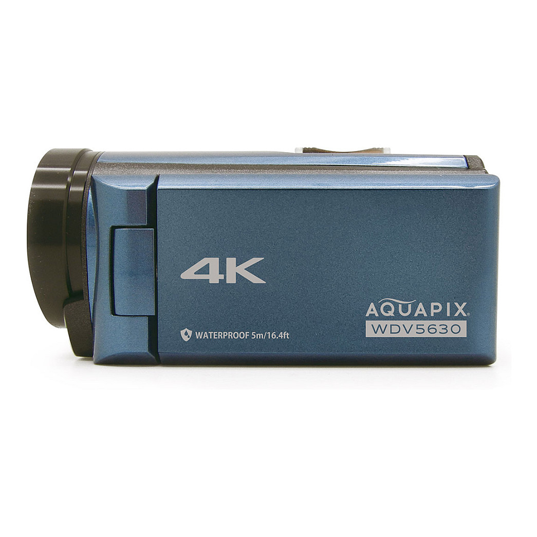 Video Kamera Easypix Aquapix WDV5630 / 13MP / 4K Ultra HD / 60fps / 18x Digital Zoom / 3" LCD / 5m Waterproof - Blu/Zezë