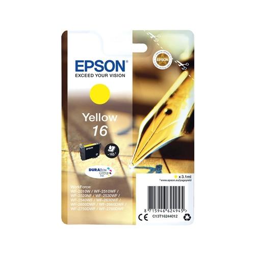 INK Epson 16 / C13T16244012 / 3.1ml / 165 faqe – Verdhë