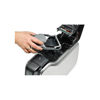 Printer Label Zebra ZC300 / Për Kartela / 300 DPI / 900 cph / USB + LAN - Zezë/Argjend - 5