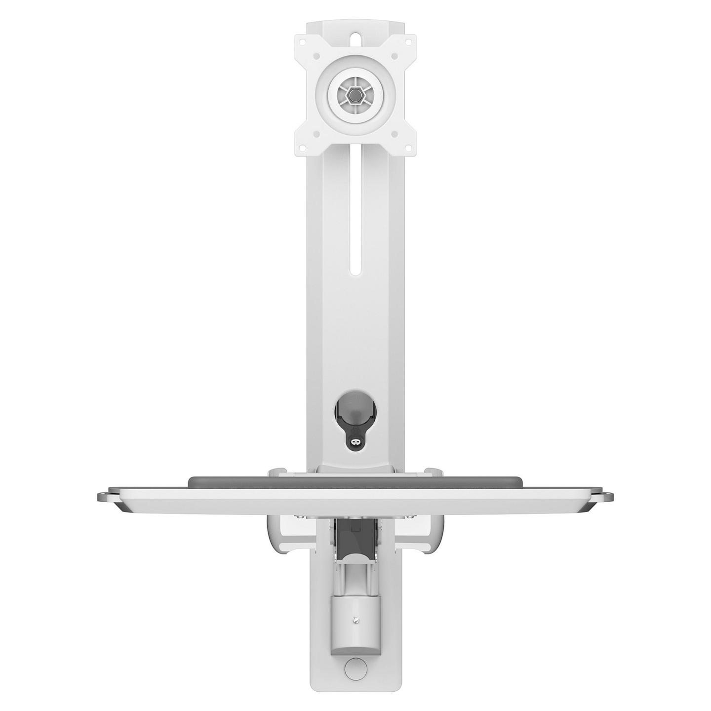 Mbajtëse për Monitor ICY BOX IB-WS700-W, 1 monitor, deri 35″, 10kg, Murale, VESA, Workstation - Bardhë - 3