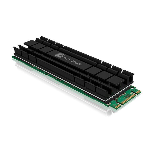 Ftohës për SSD ICY BOX IB-M2HS-701 / M.2 2280 / Pasiv / Alumin / 5mm – Zezë - 6