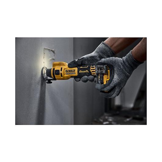 Frezë për Gipskarton me Bateri DeWALT DCE555N-XJ, 18V, Brushless, 26000rpm, 1/4", 1/8" - Zezë/Verdhë - 5