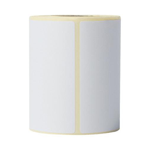 Etiketa për Printer Brother BDE-1J026076-102, 76 × 26 mm, 1.900 etiketa për rrotull, 8 rrotulla – Bardhë