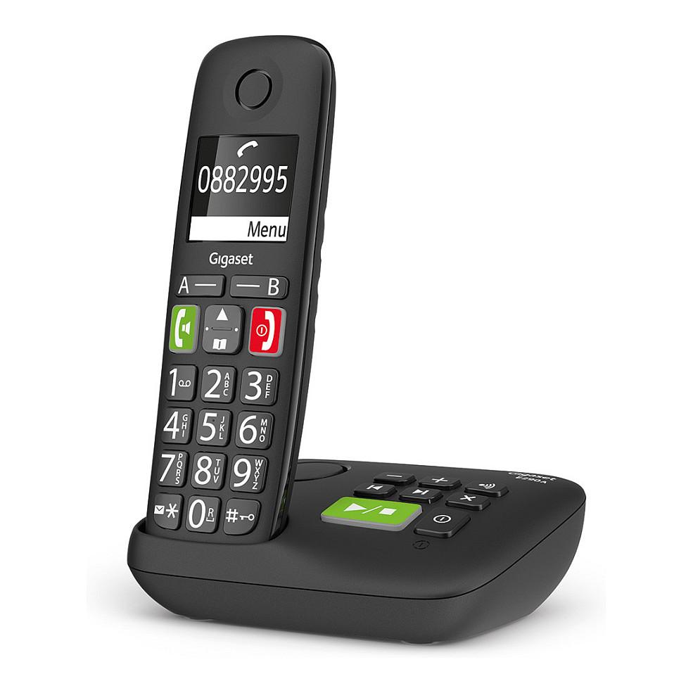 Telefon DECT Gigaset E290A, Analog, DECT, 2" Ekran, Sekretar Telefonik 20 min, 150 Kontakte, Taste të Mëdha - Zezë - 6