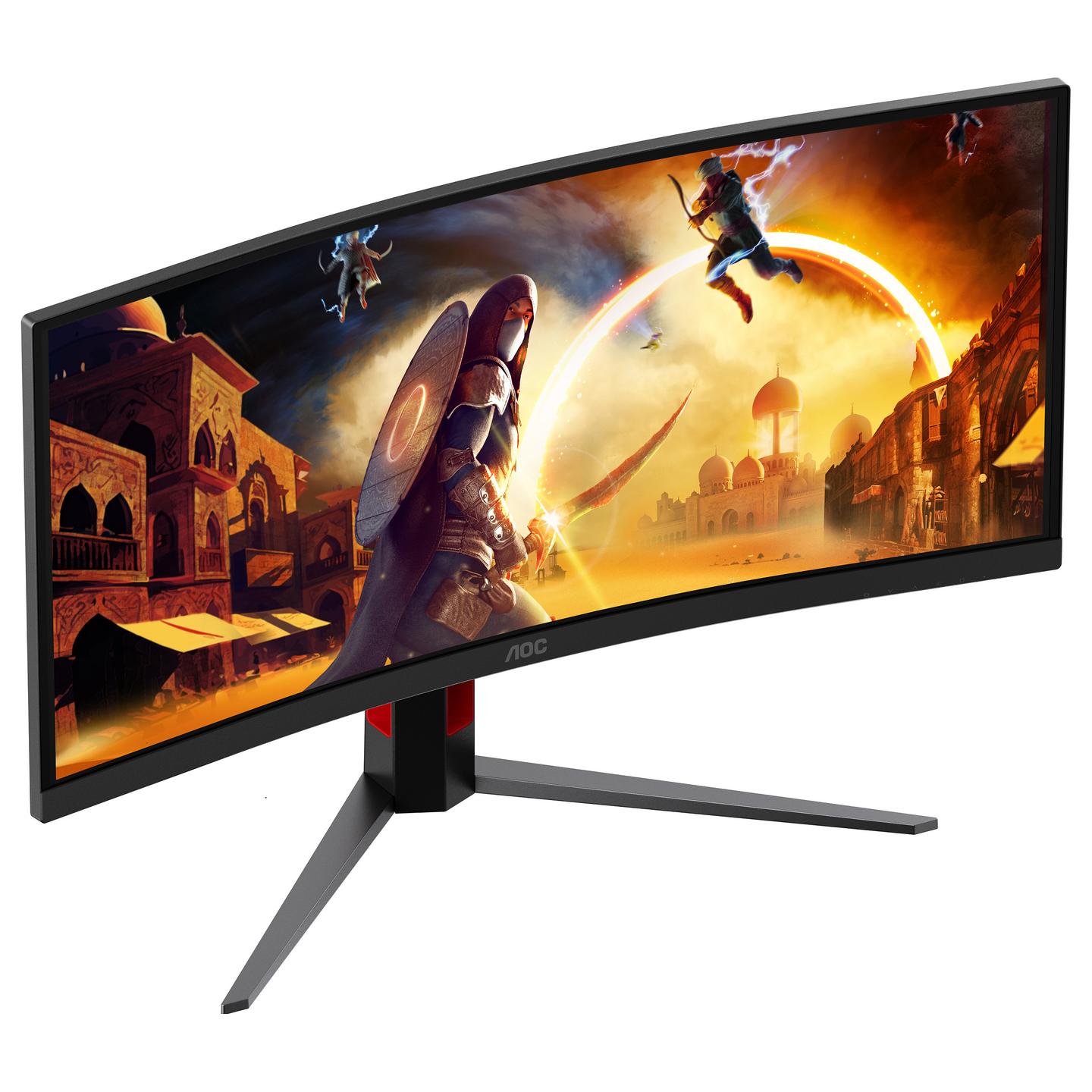 Monitor Gaming AOC CU34G4CA, 34", UWQHD Fast VA Curved, 180Hz, 1ms, HDMI+DP+USB-C+USB - Zezë - 5
