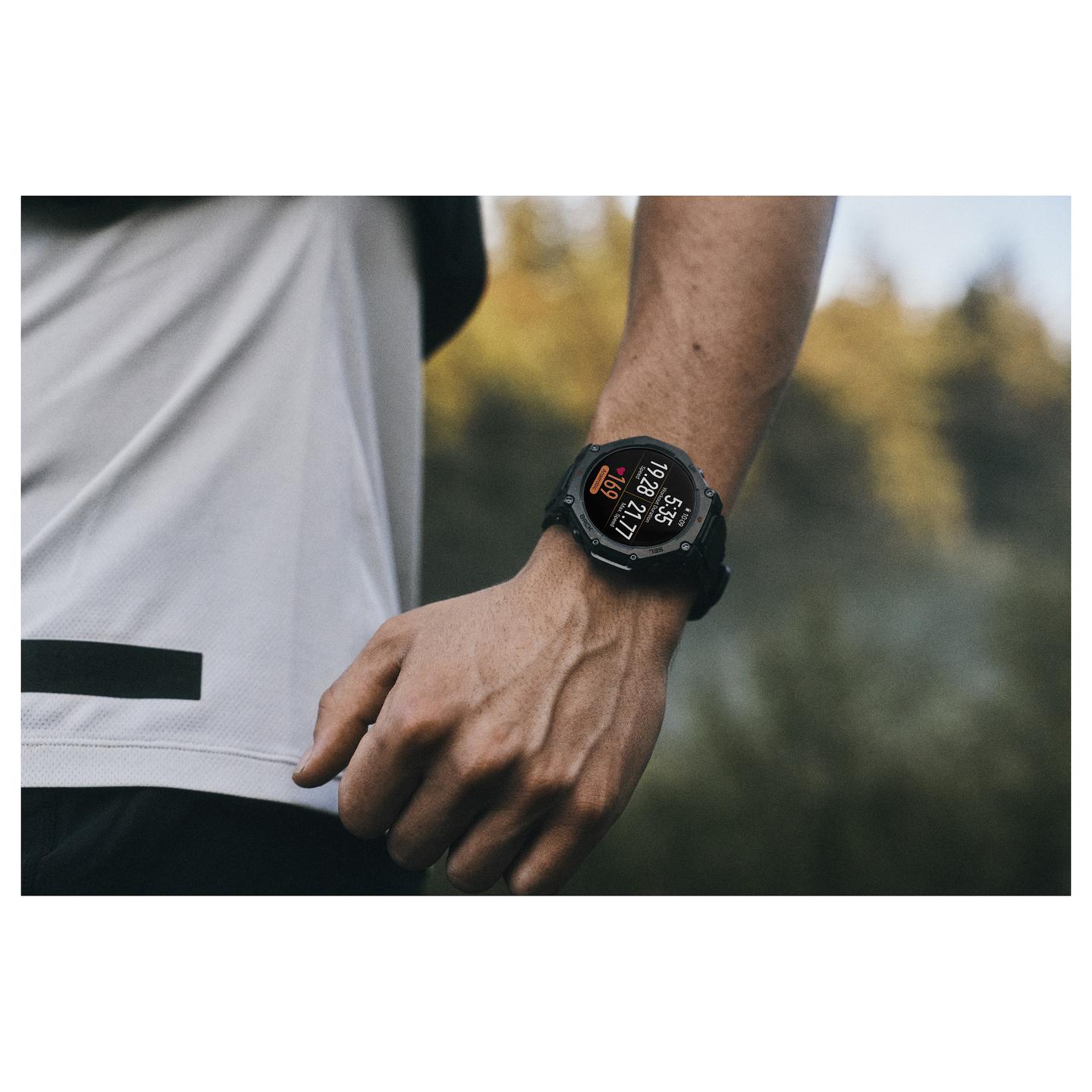 Orë e mençur Amazfit T-Rex 3 Pro, 48 mm, AMOLED 1.5", GPS, Bluetooth 5.2, Wi-Fi, NFC, 10 ATM, Titanium - Zezë - 10