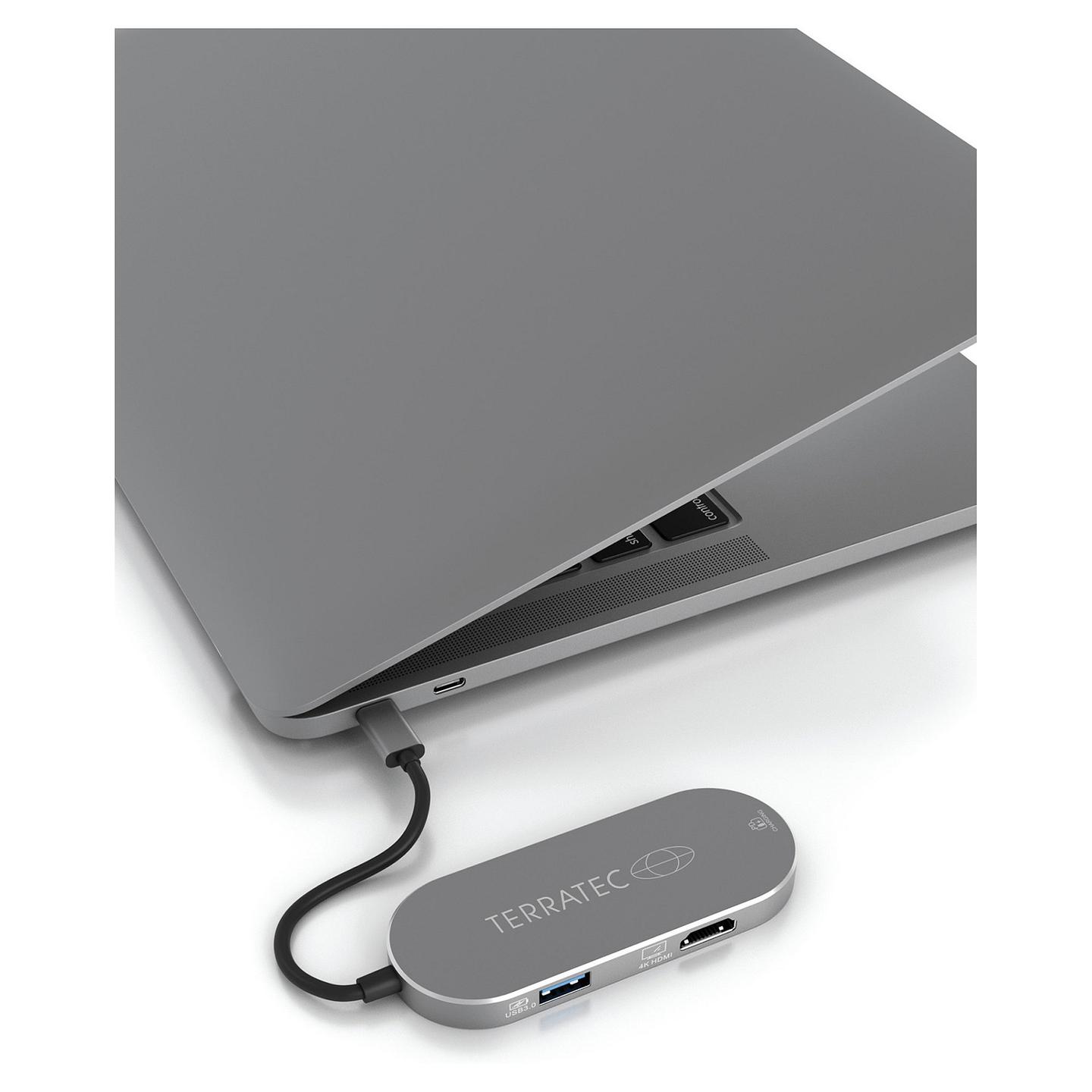 Docking Station TerraTec CONNECT C5 / USB-C / USB-C PD / HDMI / 2x USB 3.0 – Argjend - 2