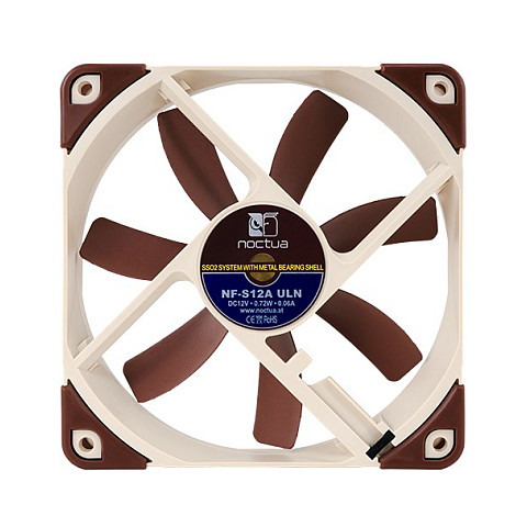 Ftohës për Kasë Noctua NF-S12A ULN / 120mm / 25mm / 800 RPM / 74.3 m³/h / 0.62 mmH₂O / 8.6 dBA – Kafe/Bezhë - 4