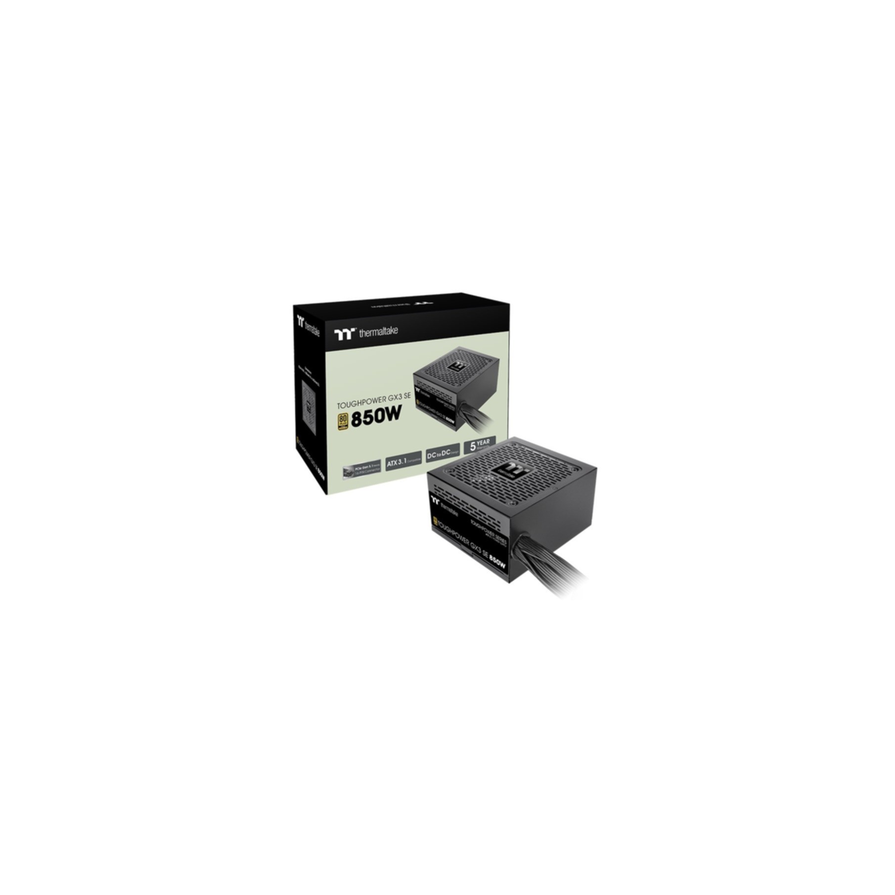 Furnizues Energjie Thermaltake Toughpower GX3 SE / 850W / ATX 3.1 / 80 PLUS Gold - Zezë - 4