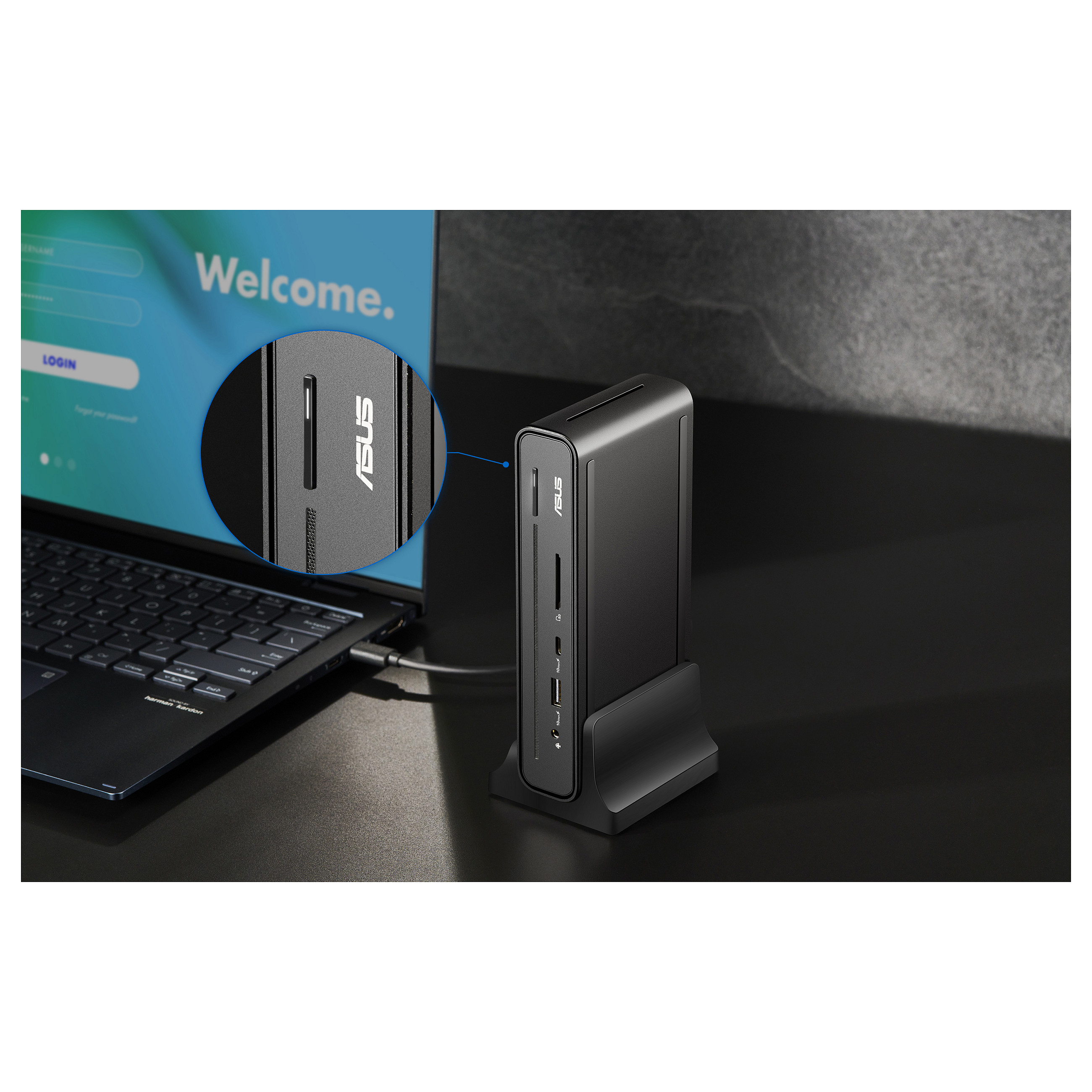 Docking Station ASUS Triple Display USB-C Dock Duo DC301 / 12-Port / 3x Display / 4K 60Hz / 90W PD / Gigabit Ethernet - Zezë - 9