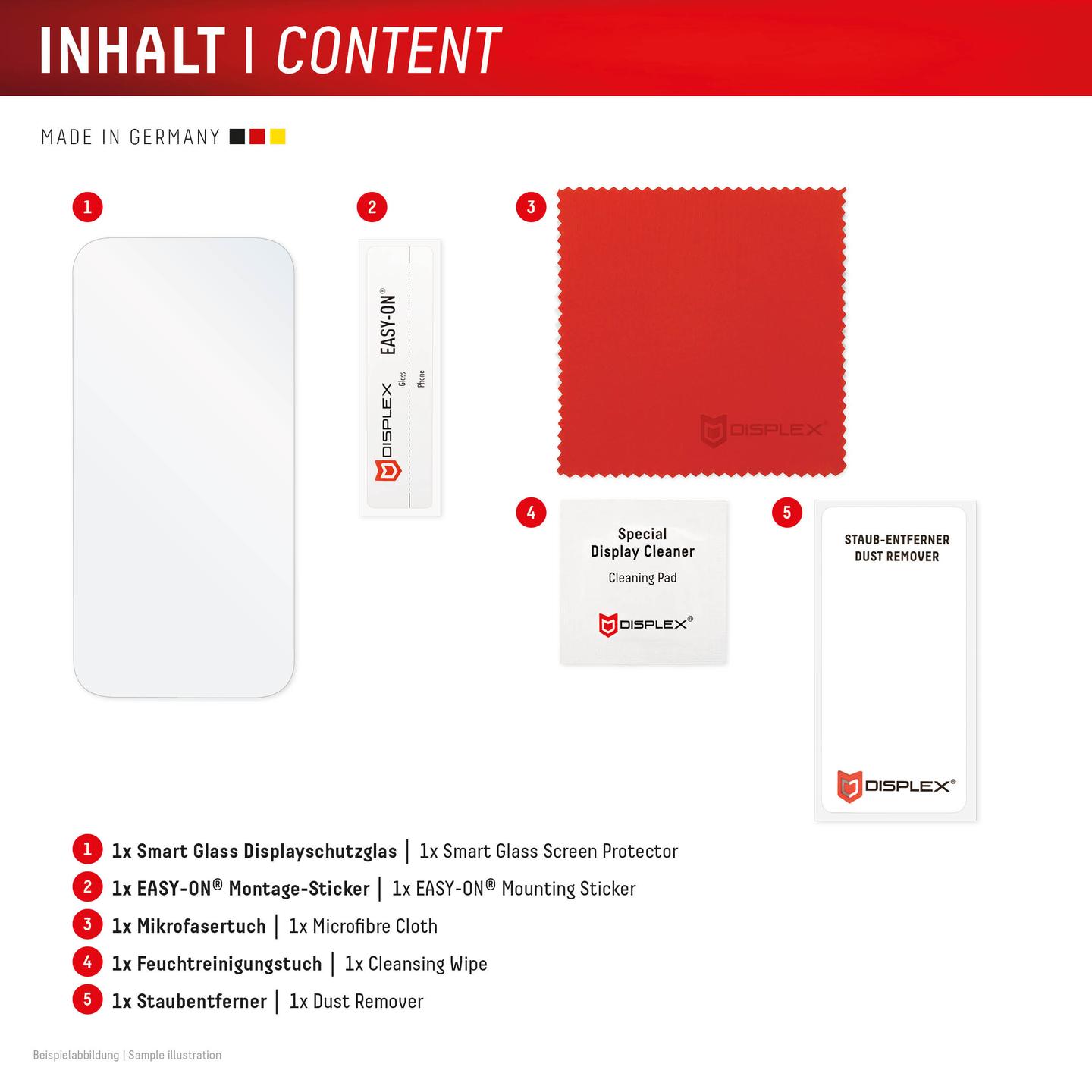 Mbrojtës Ekrani DISPLEX Smart Glass 02170 / iPhone 17 Pro Max / Xham i Temperuar / 0.3mm - Transparente - 4