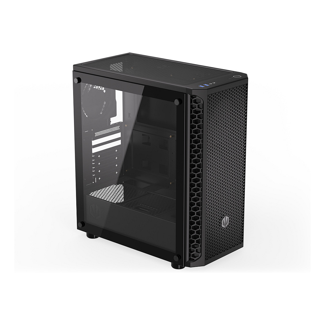 Kasë PC ENDORFY Signum 300 Core / Midi Tower / ATX / 1x 120mm + 1x 120mm Fan / Tempered Glass - Zezë - 6