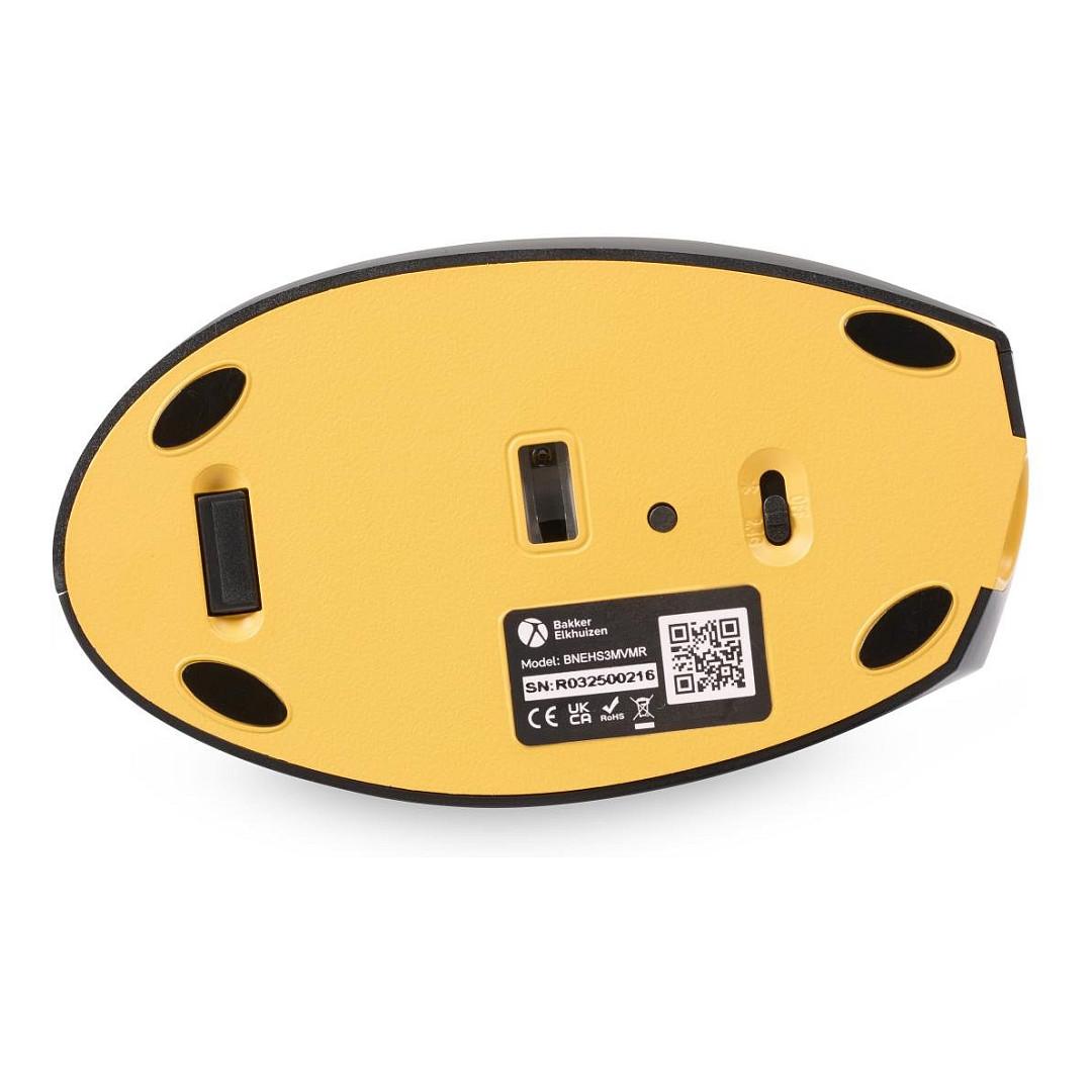 Maus pa kabllo Bakker HandShake / 3-Mode / Bluetooth / 6400 DPI / 7 Butona - Zezë/Hiri - 5
