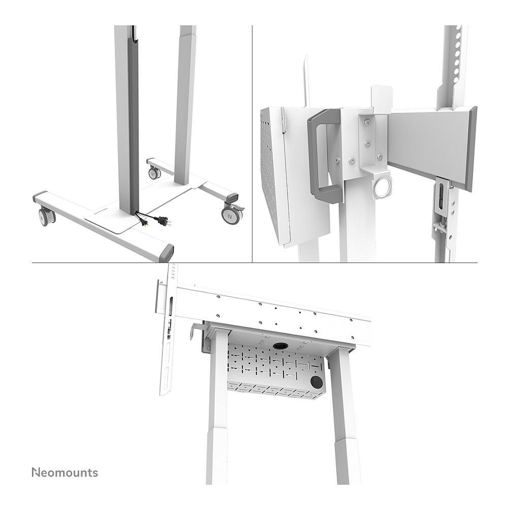 Mbajtëse për TV Neomounts FL55-875WH1 , 55–100" , deri 110kg , me rrota , lartësi motorike e rregullueshme , VESA 100x100–800x600 - Bardhë - 10