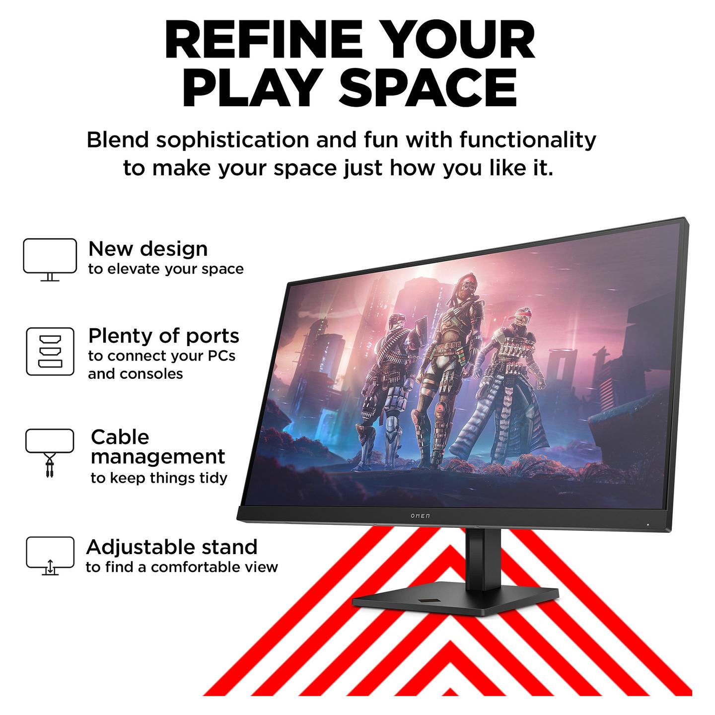 Monitor Gaming HP OMEN 32q, 31.5", QHD IPS, 165Hz, 1ms, HDMI + DisplayPort - Zezë - 14