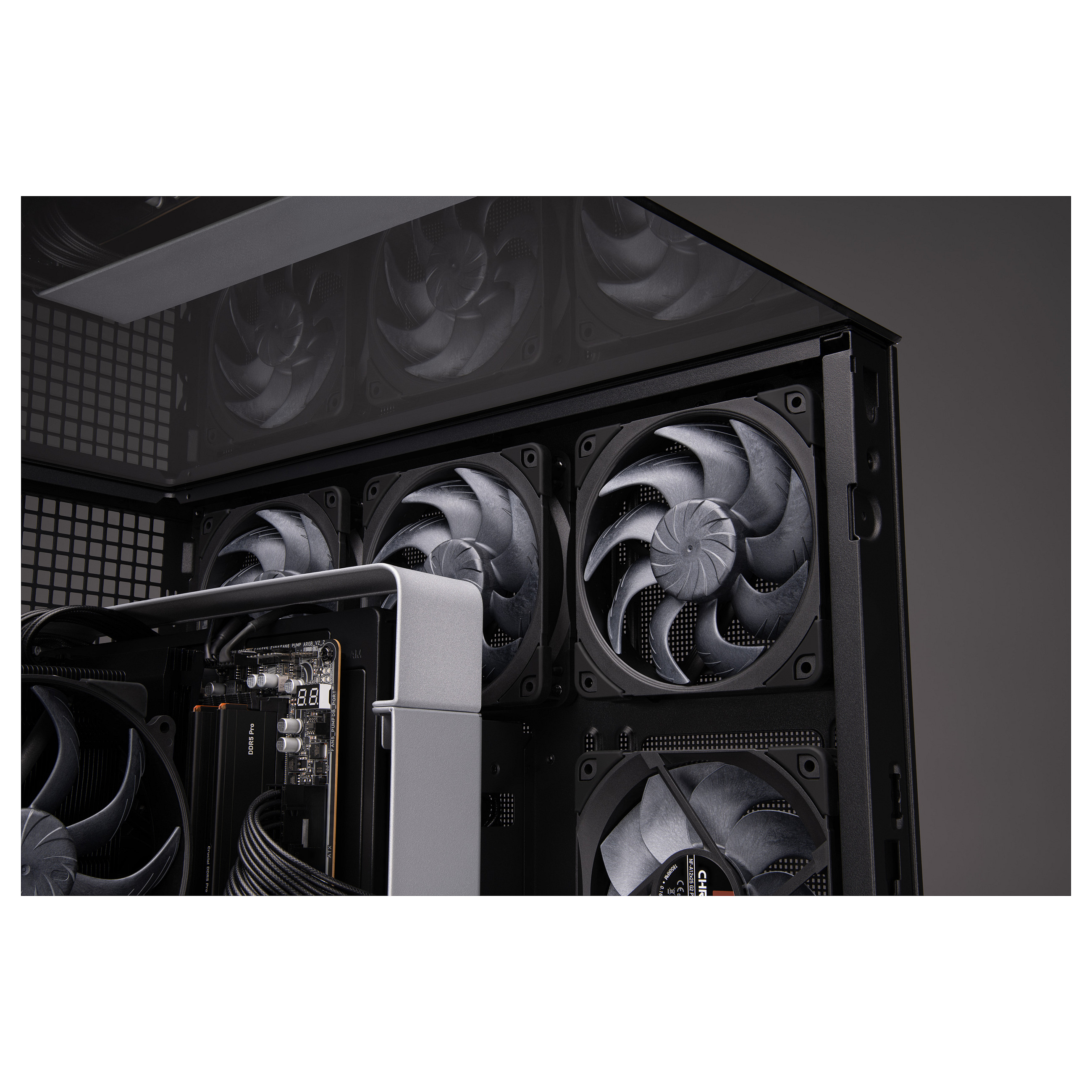 Ftohës për Kasë Noctua NF-A12x25 G2 PWM Sx2-PP chromax.black / 120mm / 0-1800 RPM / PWM / 2-Pack – Zezë - 3