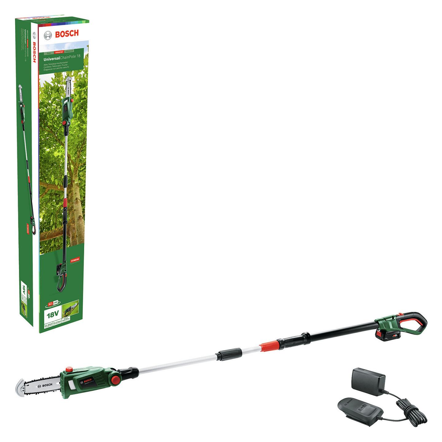 Sharrë për Degë me Shtyllë Bosch UniversalChainPole 18, 18V, 20cm, 4m/s - Gjelbër/Zezë - 7