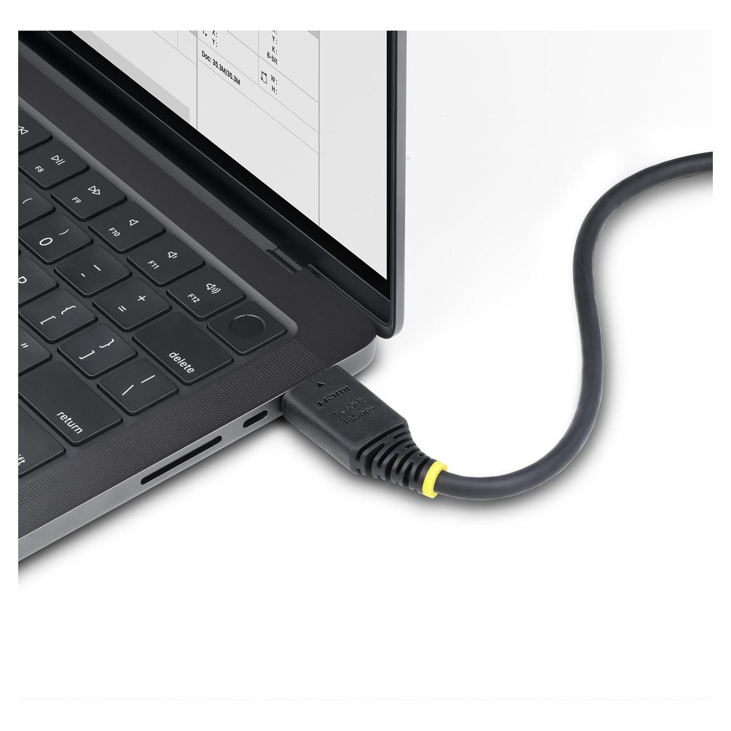 Kabllo HDMI StarTech.com HDMI2CABLE-4K60-150C / HDMI në HDMI / 1.5m / HDMI 2.0 / 4K 60Hz / 1440p 144Hz - Zezë - 6