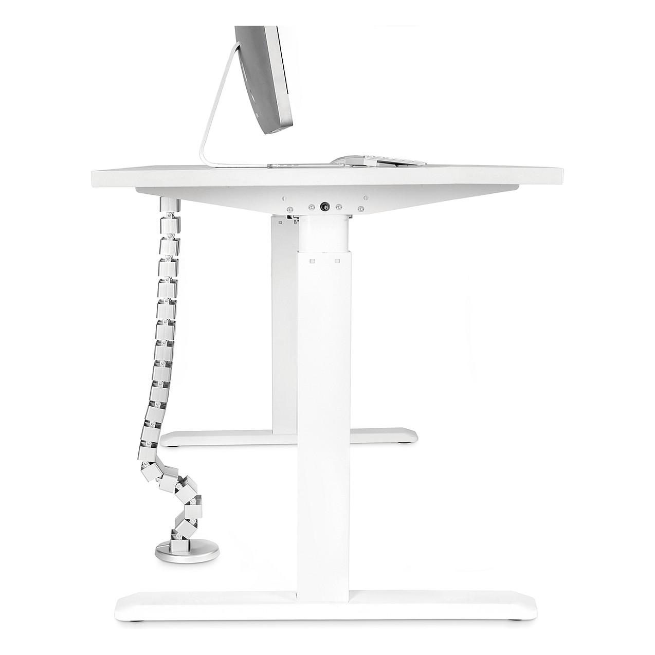 Organizues Kabllosh DIGITUS DA-90506, Fleksibil, 1.3m, 4 Kanale, 28 Segmente - Argjend - 5