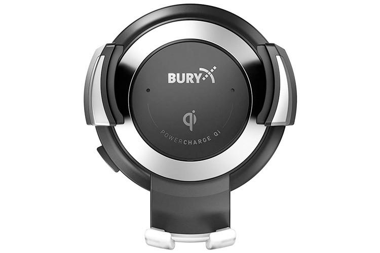 Mbajtës dhe Karikues Telefoni për Veturë Bury PowerKit Qi / 5W / 60–90mm - Zezë - 4