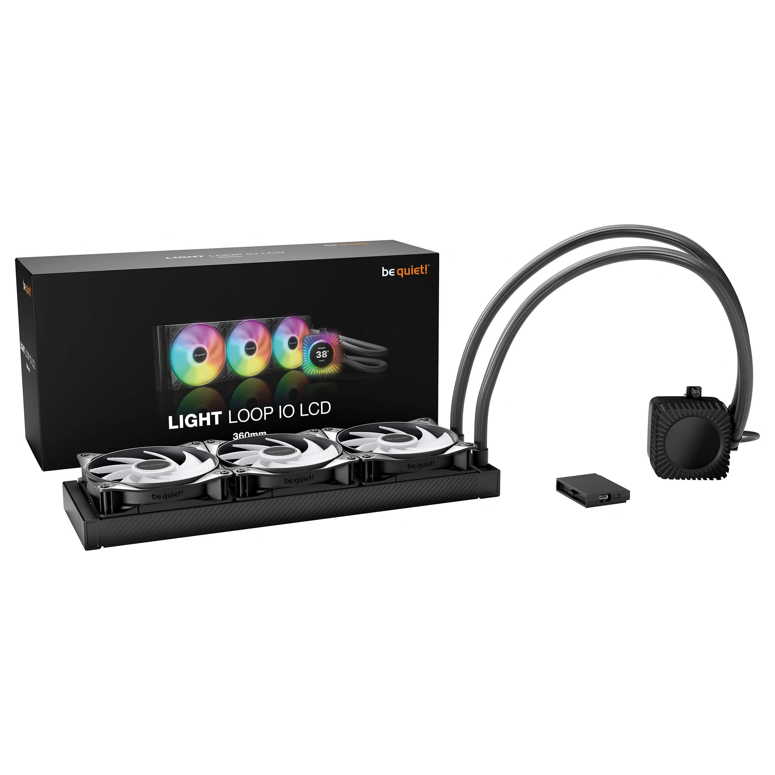 Ftohës për Procesor Be Quiet! Light Loop IO LCD / 360mm - Zezë - 2