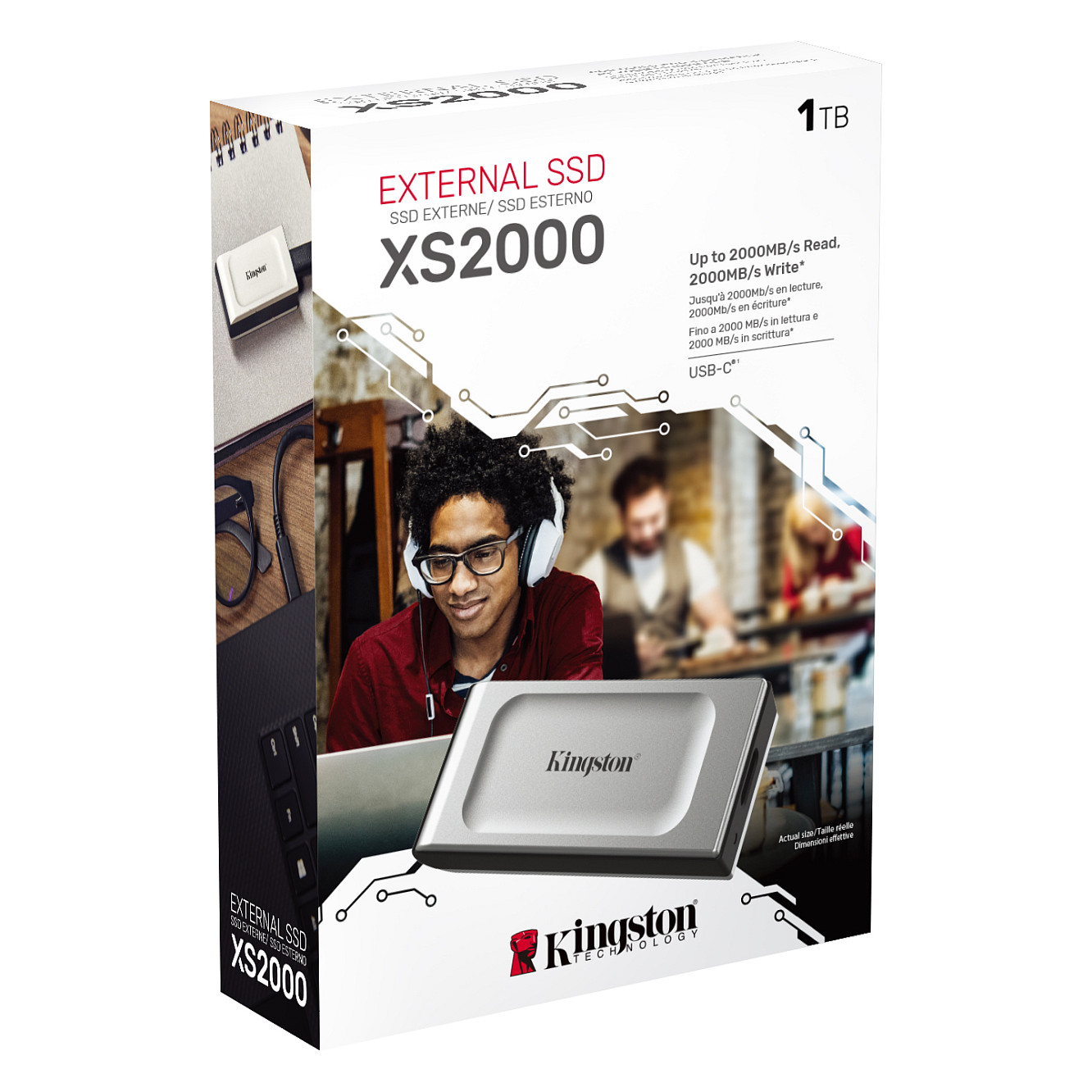 SSD e Jashtme Kingston Technology XS2000 / 1TB / USB Type-C - 6