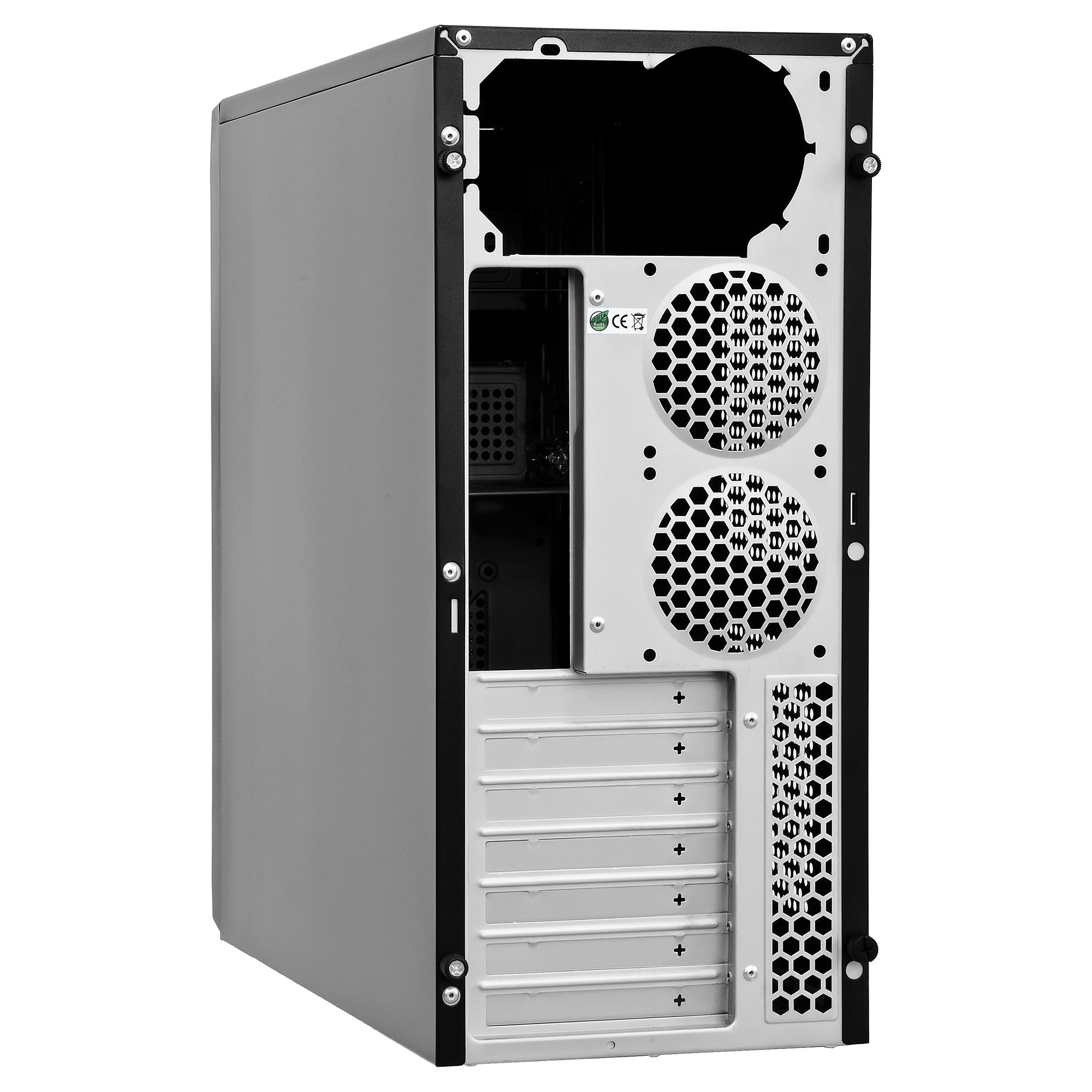 Kasë PC Chieftec CG-04B-OP / Midi Tower / ATX / Fan 80/90/120mm - Zezë - 4