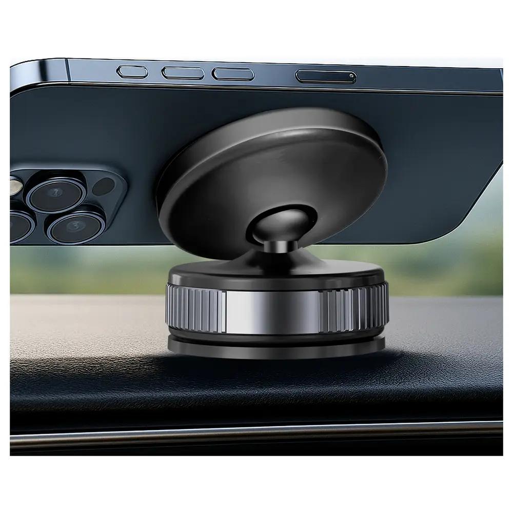 Mbajtës telefoni për veturë LogiLink AA0197 / Vacuum Magnetic / MagSafe / 360° / Twist-Lock – Zezë - 3