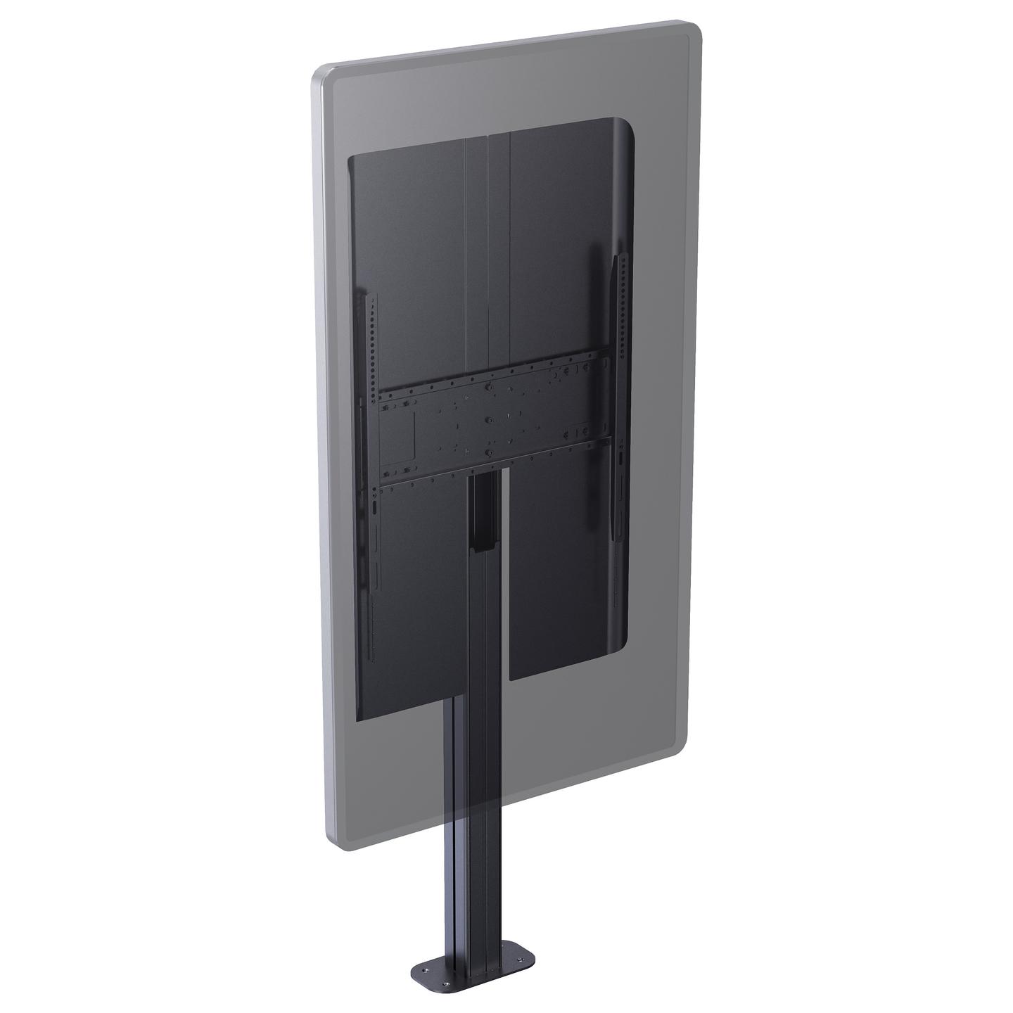 Mbajtëse për Monitor Vision VFM-F1, 55"-85", VESA deri 600 × 400mm, deri 80kg, fikse në dysheme - Zezë - 4