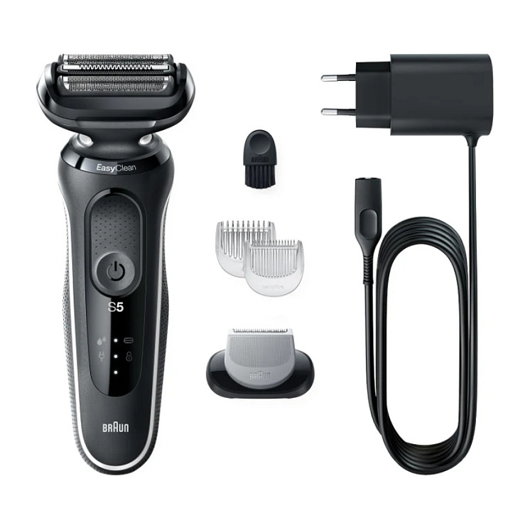 Makinë e rrojës për meshkuj Braun Series 5 51-W1600s / 3 Tehe Fleksibël / AutoSense / Wet & Dry / 50 Min / BodyGroomer – Zezë - 6