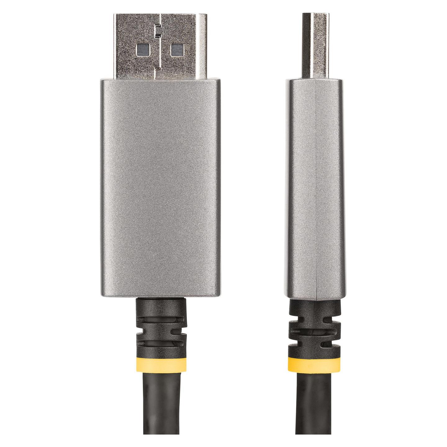 Kabllo DisplayPort StarTech.com 133DISPLAYPORTHDMI21 / DisplayPort në HDMI / 2m / DisplayPort 1.4 / HDMI 2.1 / 8K 60Hz / 4K 144Hz - Argjend - 2