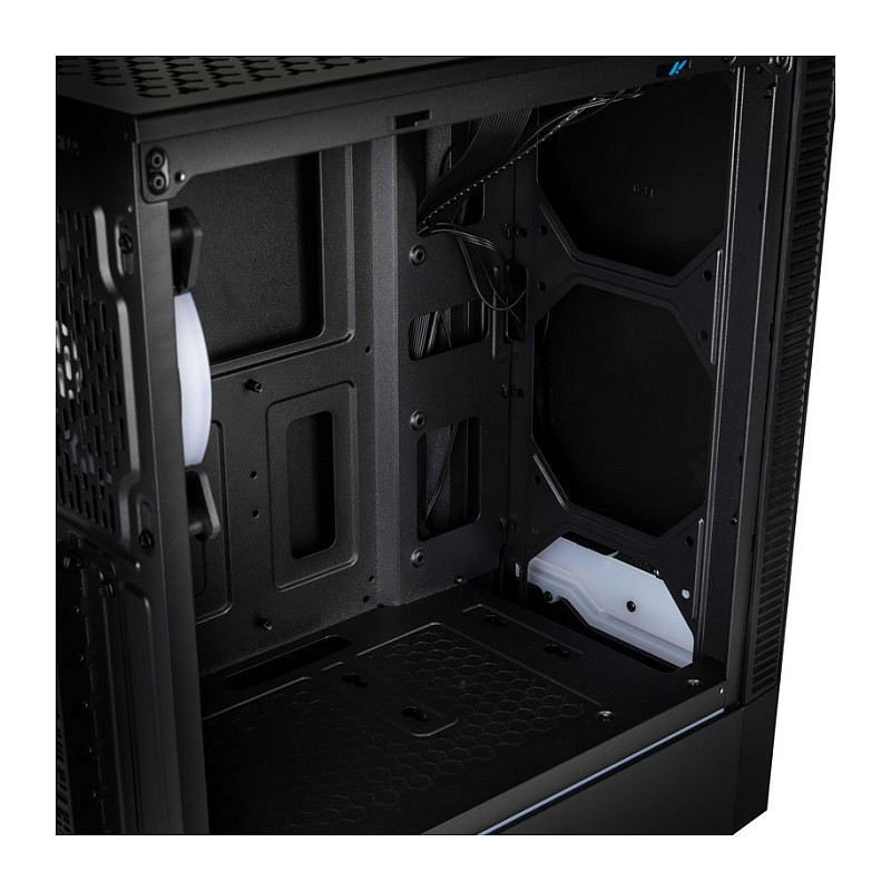 Kasë PC Kolink Inspire K9 ARGB / Midi Tower / ATX / 1x 120mm ARGB Fan / Tempered Glass - Zezë - 7