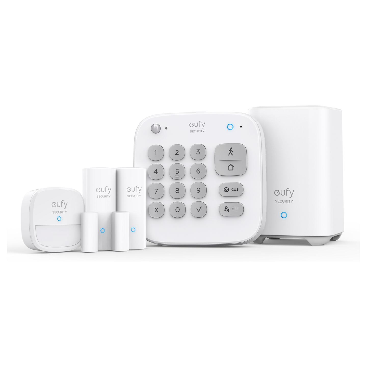 Sistem Alarmi i Mençur eufy T8990321, 5-Pjesësh, Wi-Fi, RF Wireless, GSM, SMS, Sensorë Dyer/Dritare, Sirenë - Bardhë - 3