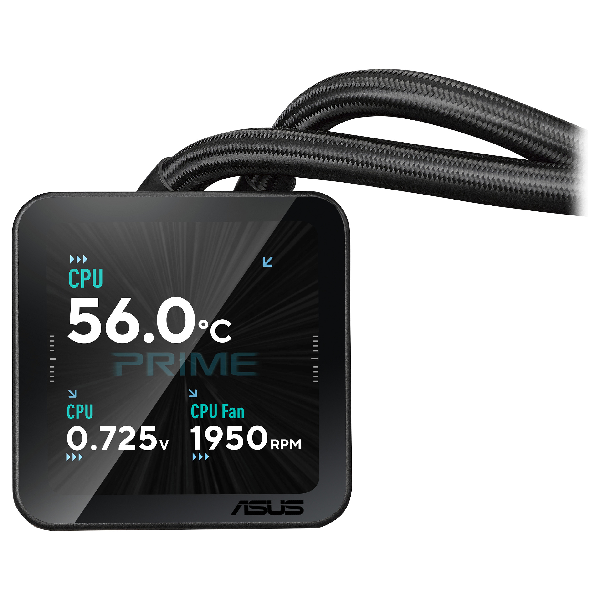 Ftohës për Procesor ASUS Prime SLC II 360 ARGB LCD / AIO / 360mm / 3×120mm PWM Fan / ARGB / 3.95" IPS LCD / AM4/AM5 / LGA1700/1851 – Zezë - 3