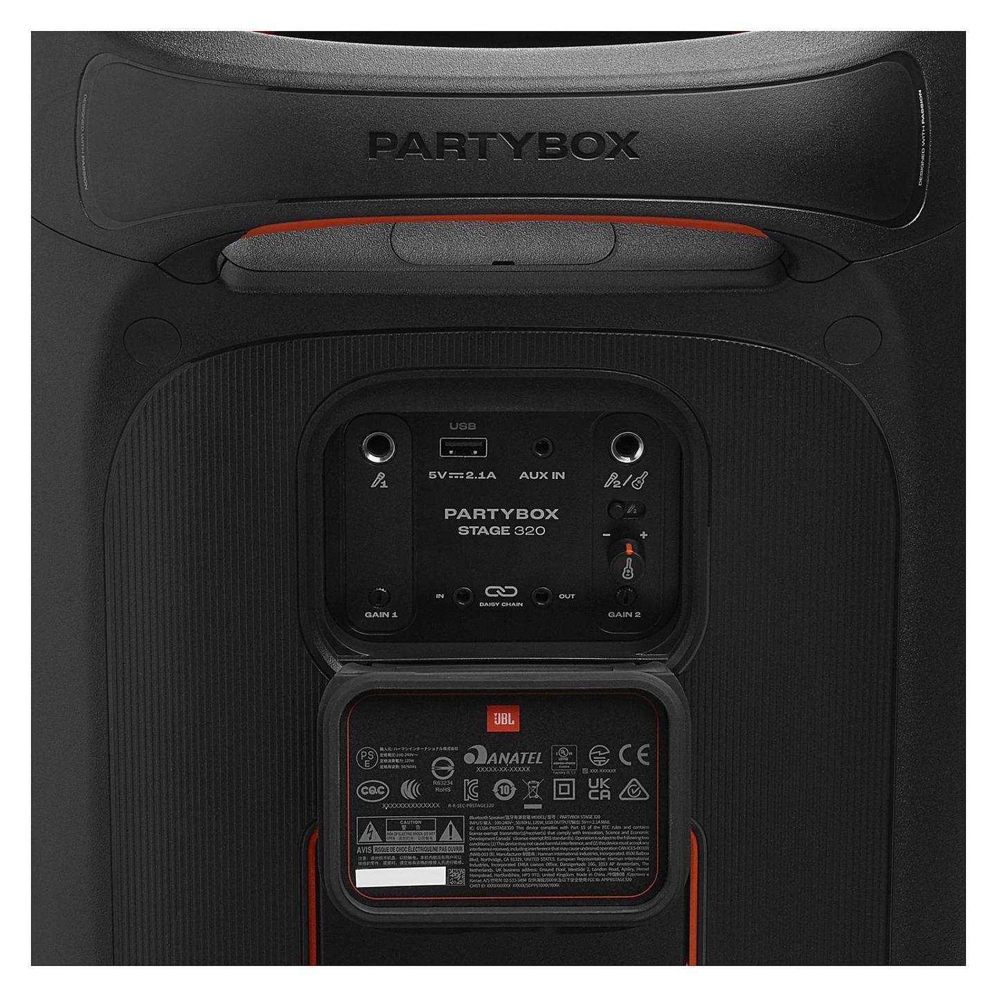 Altoparlant për Festa JBL PartyBox Stage 320, Bluetooth, 240W – Zezë - 6