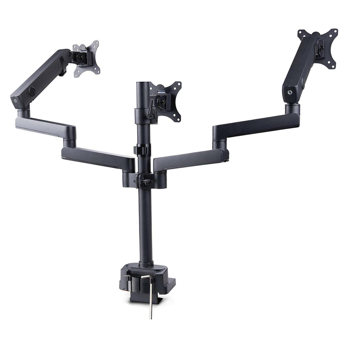 Mbajtëse për Monitor StarTech.com 3MP2AG-MONITOR-ARM , 3 Monitorë , 27" , 7kg për monitor , VESA 75x75 & 100x100 - Zezë - 2