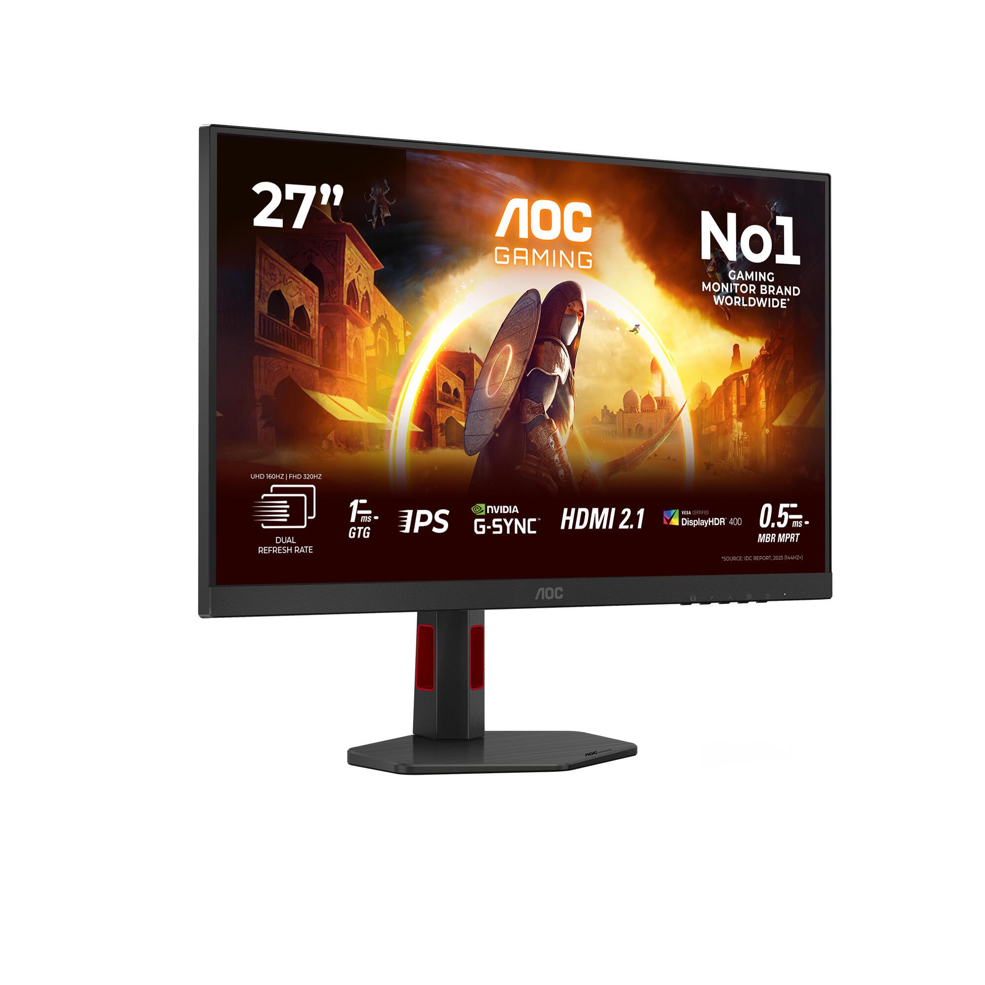 Monitor Gaming AOC G4 U27G4R / U27G4R / 27" / UHD Fast IPS / 160Hz / 1ms / HDMI+DisplayPort - Zezë - 2