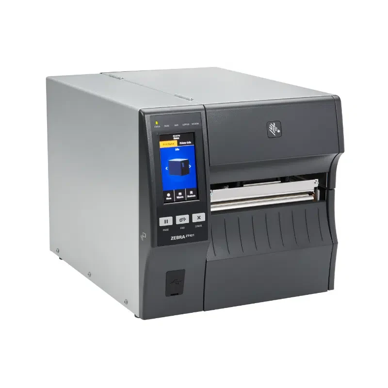 Printer Label Zebra ZT411 / Për Etiketa / 203 DPI / 104mm / 356 mm/sec / USB + LAN - Zezë/Hiri - 3