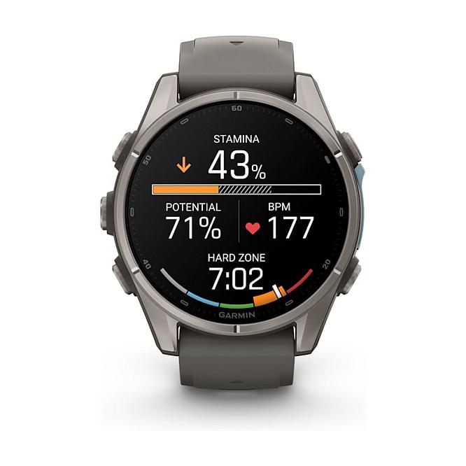 Orë e Mençur Garmin fēnix 9 / 43 mm / AMOLED / GPS / Titanium / Silikon - Gri - 4