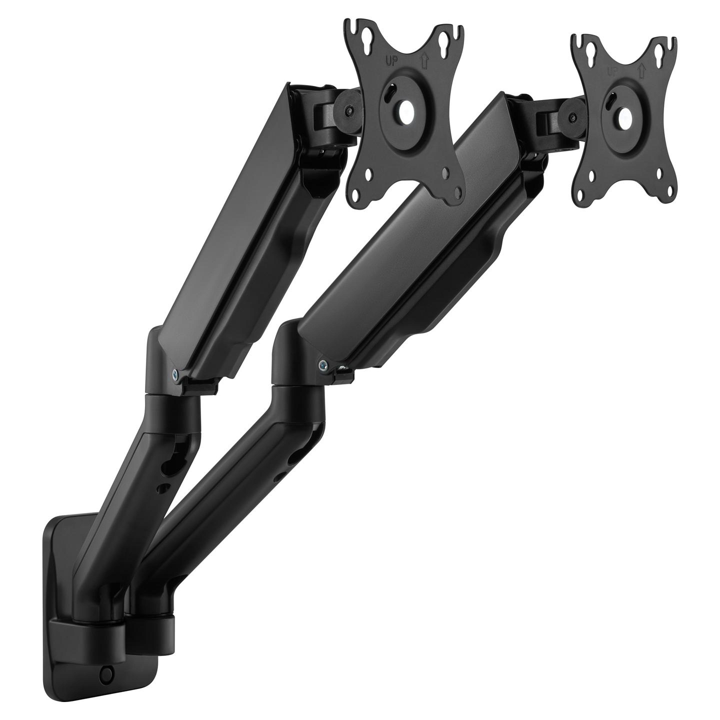 Mbajtëse Muri për Monitor Equip 650138 / 2 Monitorë / 17"-32" / 18kg / Full Motion / Tilt ±90° / Swivel ±90° - Zezë - 2