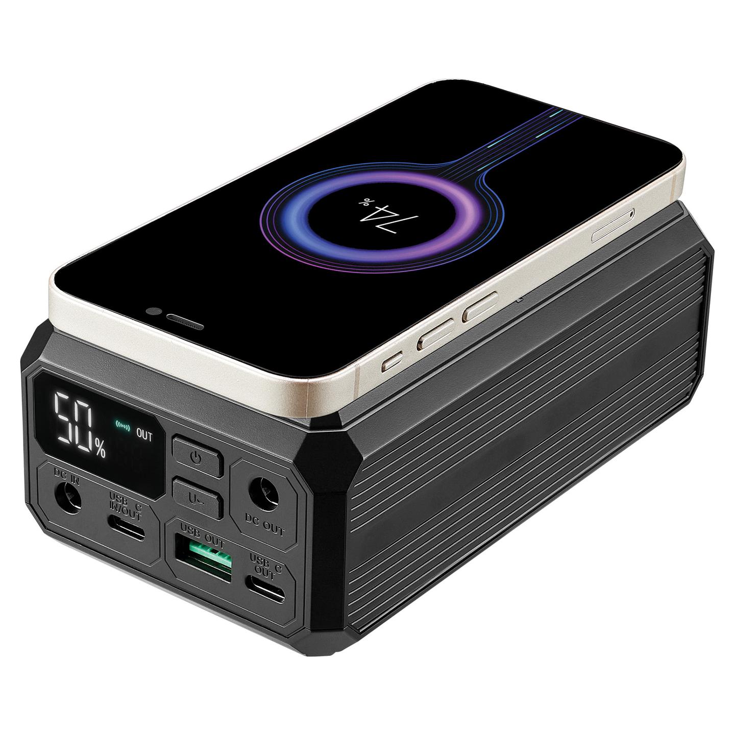 Powerbank Sandberg Laptop / 27000mAh / USB-C PD 100W / DC 84W / USB-A 22.5W / Wireless 10W - Zezë - 5